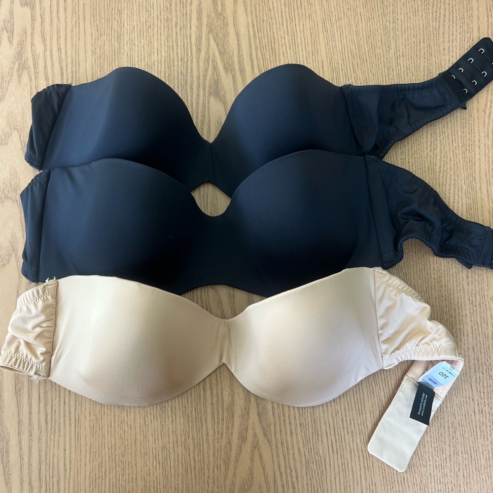 BUNDLE Cosabella Strapless 32D bras